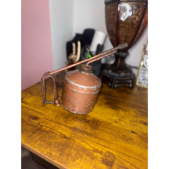 Vintage Goldenrod ?Hydraulic Pump Oilers Angle Spout, USA copper - Picture 13 of 13